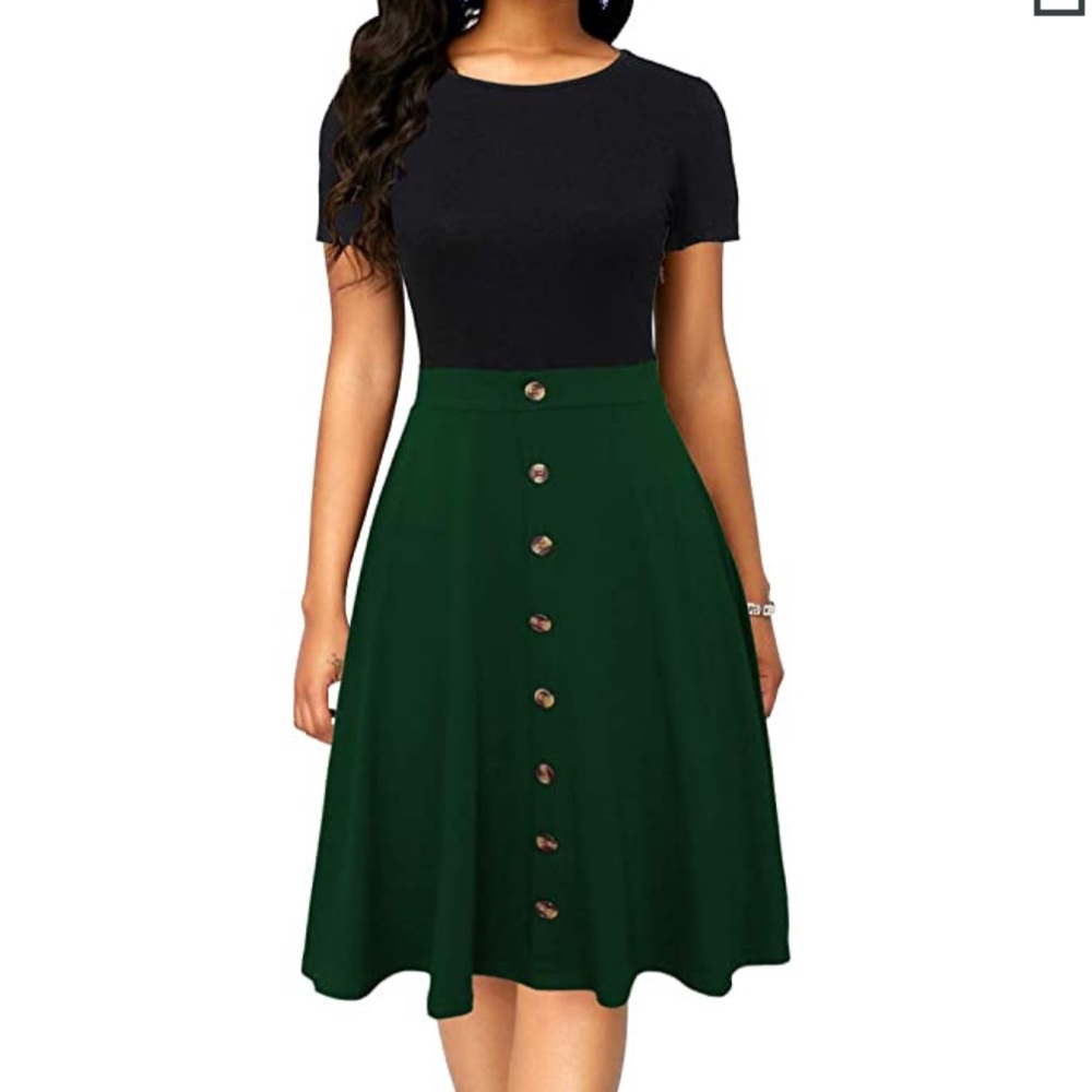 Berydress Color-block Knee Length Dress